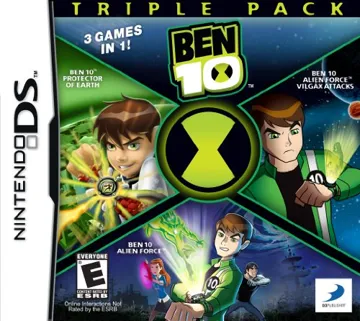 Ben 10 Triple Pack (USA) (En,Fr,De,Es,It) box cover front